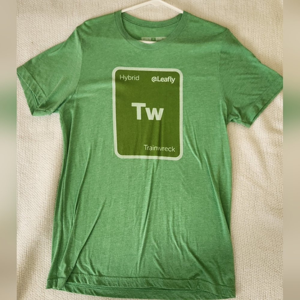 Leafly Trainwreck shirt men's medium fitted